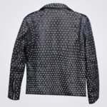 New Designer Full Studded Leather Jacket for Men With Embroidery Patch