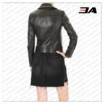 Silver Studded Biker Jacket with Pins